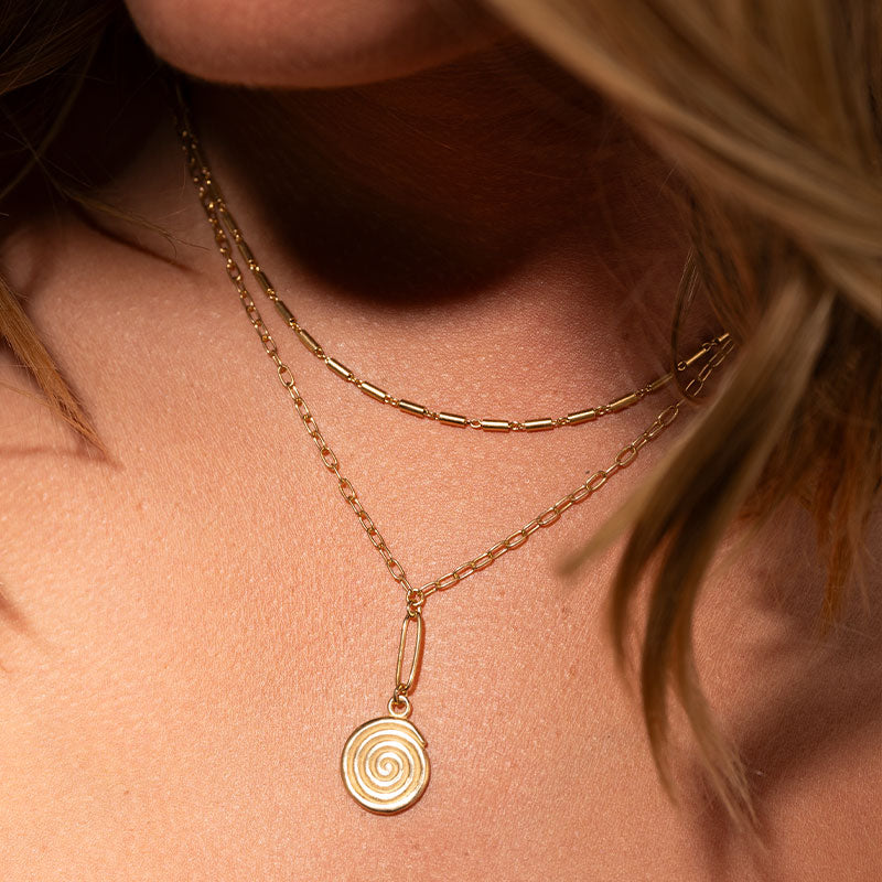 Delos Chain Necklace, Gold