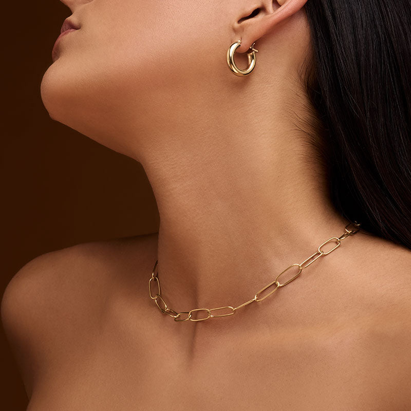Ancona Chain Necklace, Gold