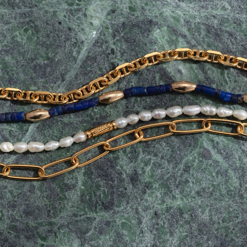 Purity Bracelet, Pearl, Gold