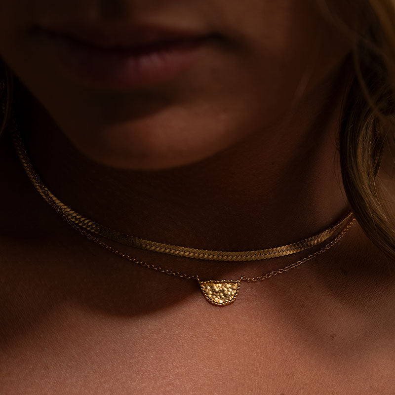 Amulet Necklace, 9kt Yellow Gold