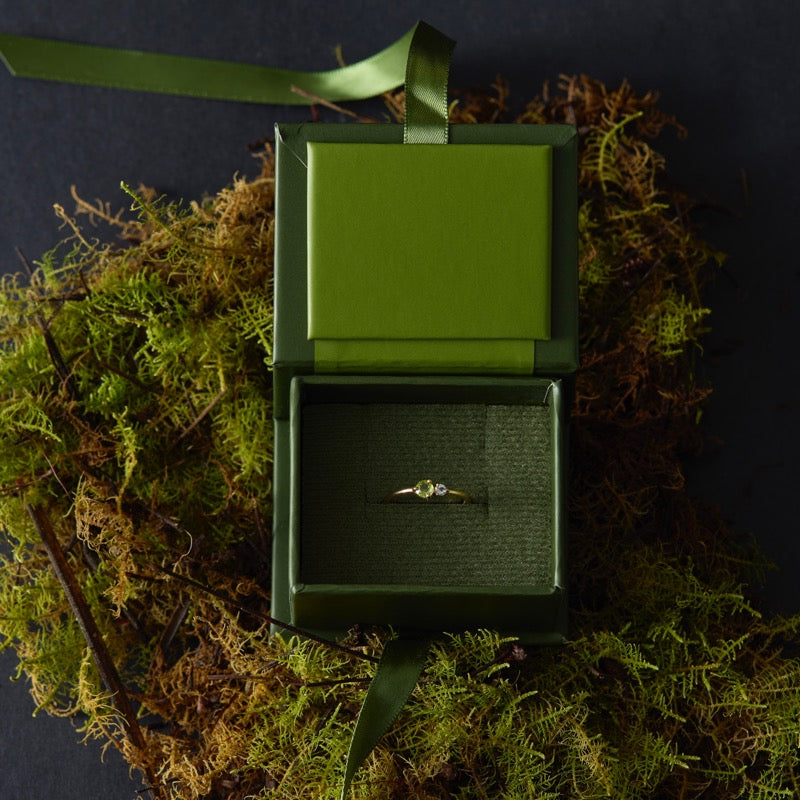 Unity Ring, Peridot, 9kt Yellow Gold