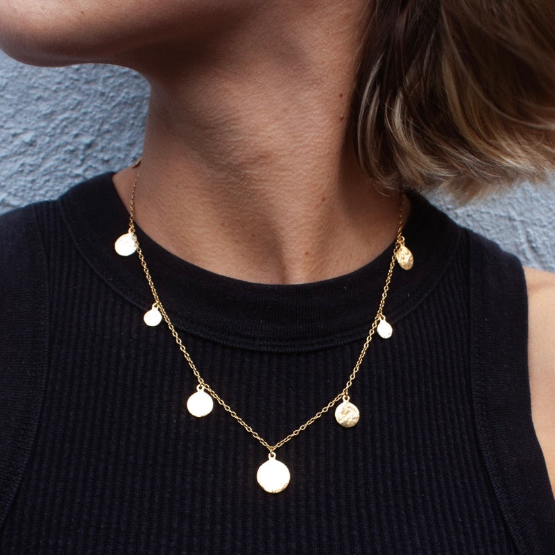 Lena Necklace, Short, Silver
