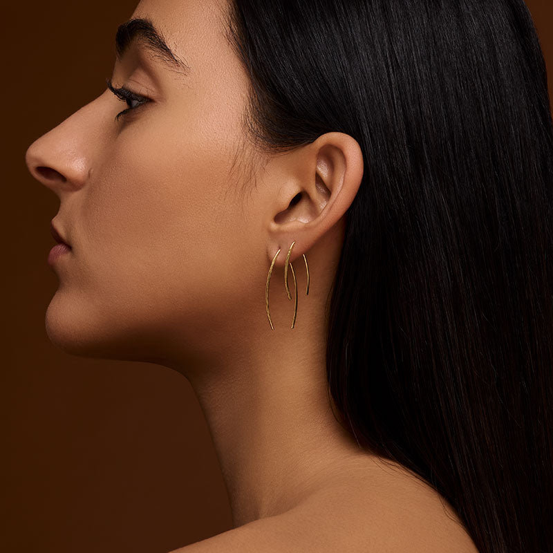 Viva Earring Long, Gold