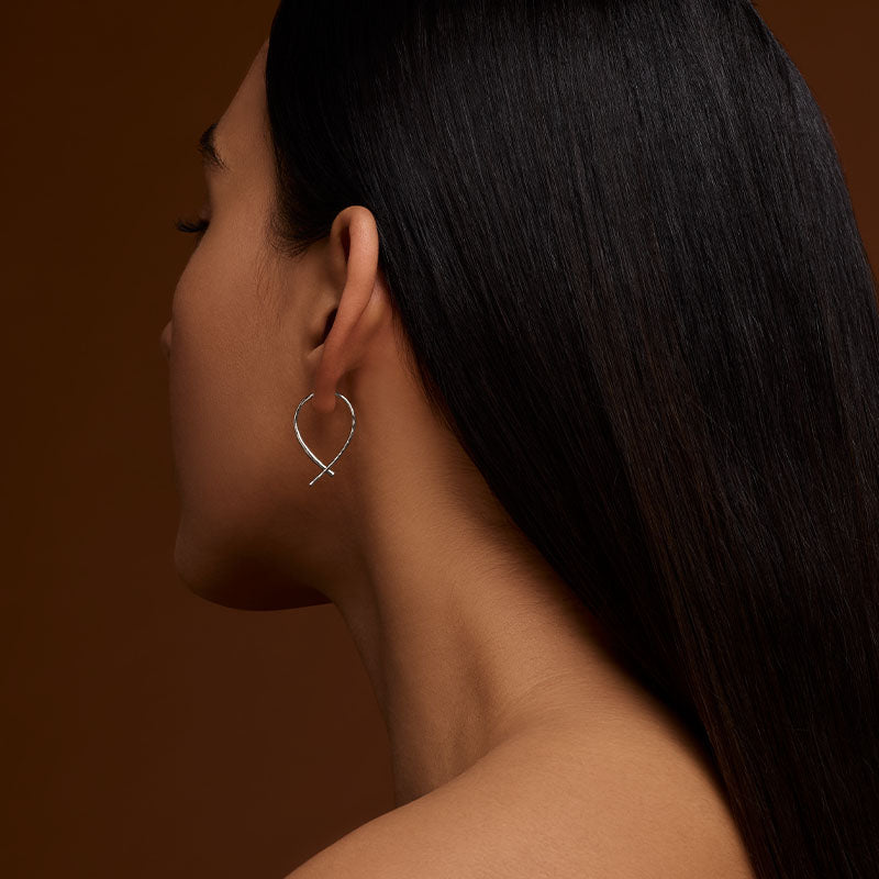 Whisper Hoops, Silver