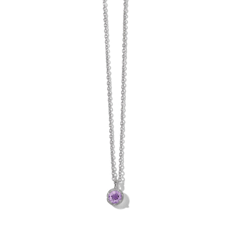 Winkie Necklace, Amethyst, Silver