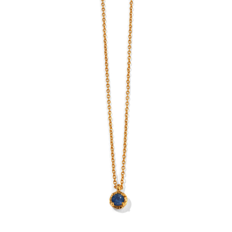 Sapphire necklace outlet yellow gold