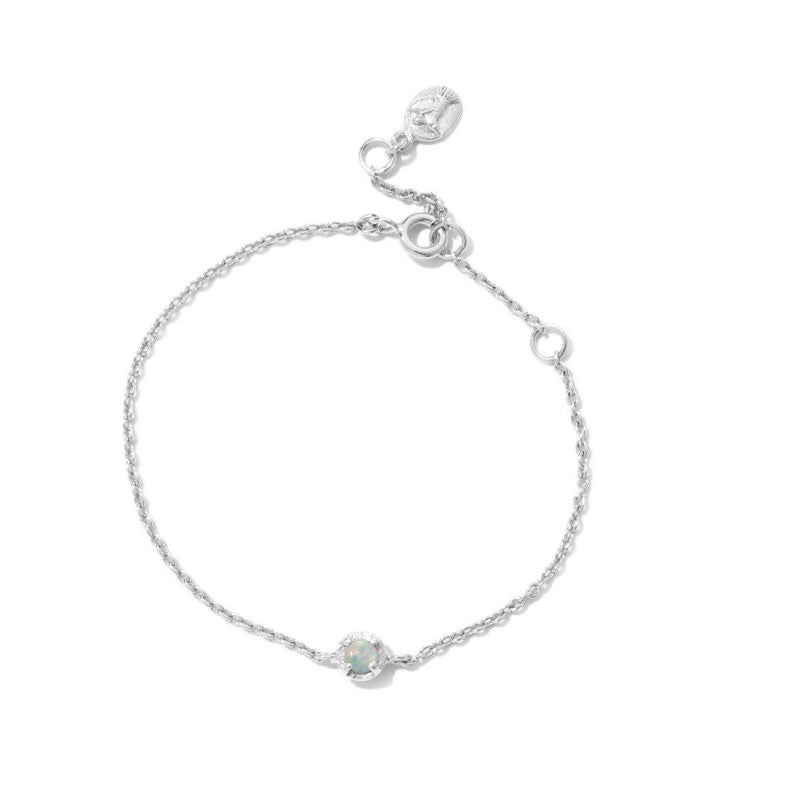 Winkie Bracelet, Opal, Silver