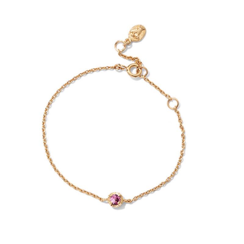 Winkie Bracelet, Pink Tourmaline, Gold