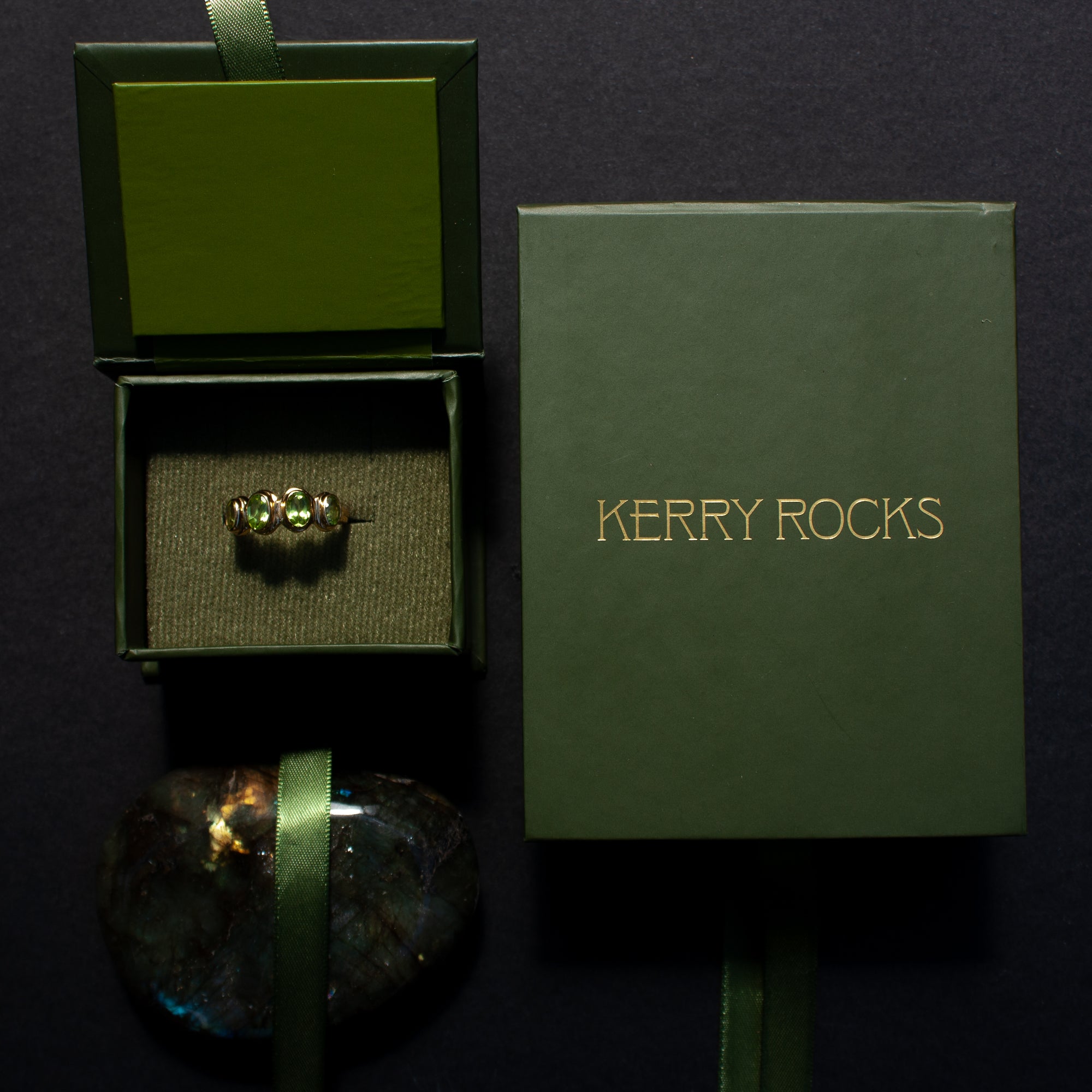 Zante Ring, Peridot, Gold