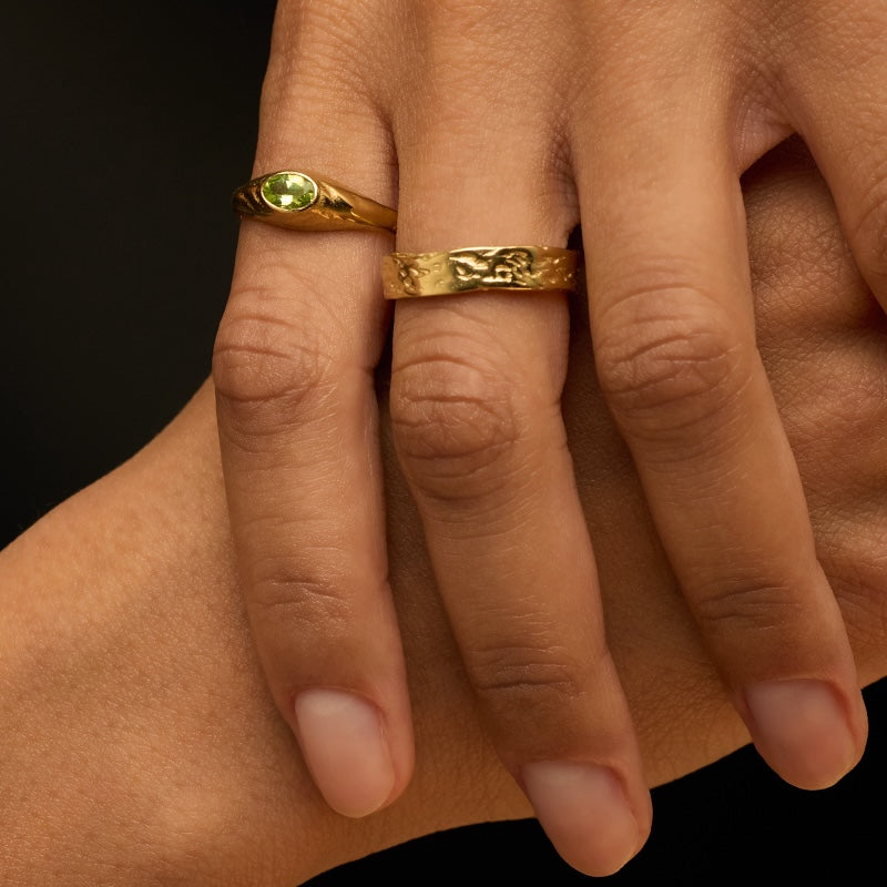 Aurelia Ring, Peridot, Gold