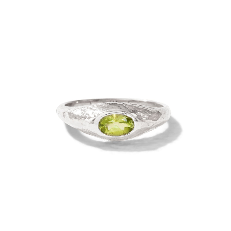 Aurelia Ring, Peridot, Silver