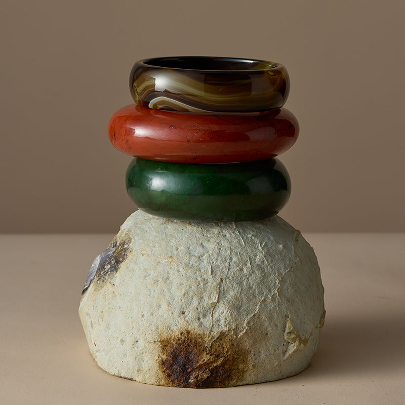 Kosmos Bangle, Nephrite Jade