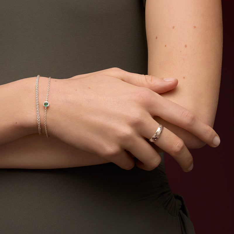 Braided Bracelet, Silver