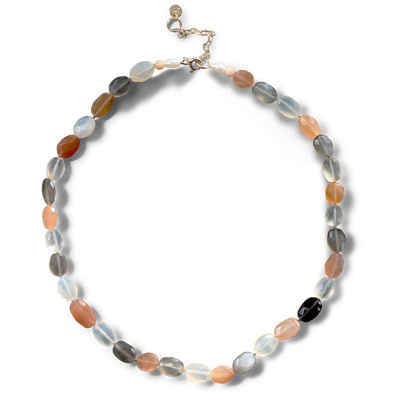 Chronos Strand, Tri-Moonstone, 9kt Yellow Gold