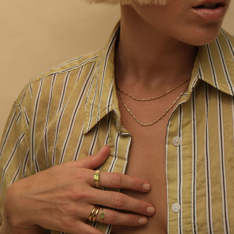 Delos Chain Necklace, Gold