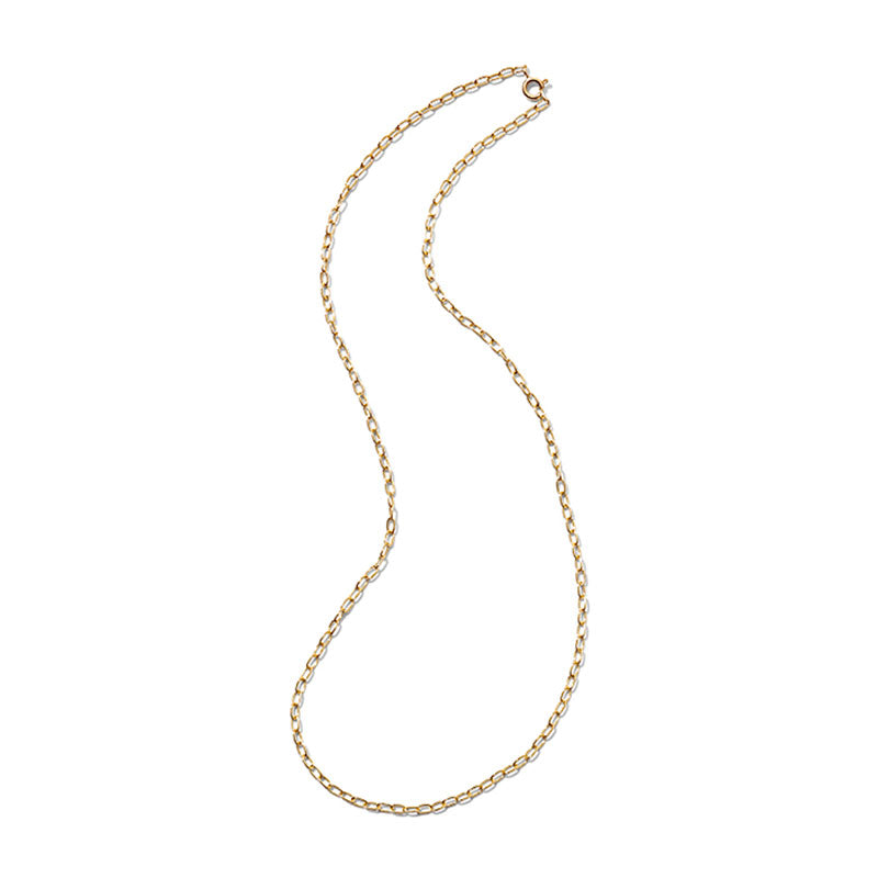 Elongated Chain Necklace, Gold
