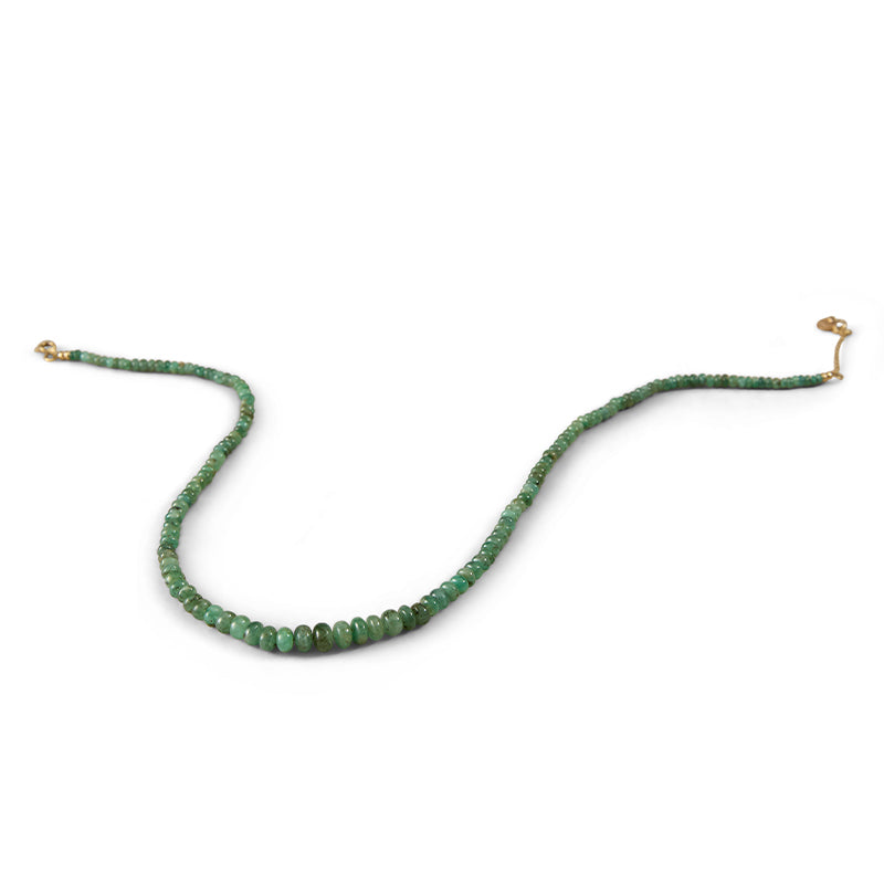 Chronos Strand, Graduated Emerald, 9kt Yellow Gold