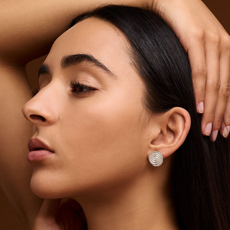 Helix Stud, Silver