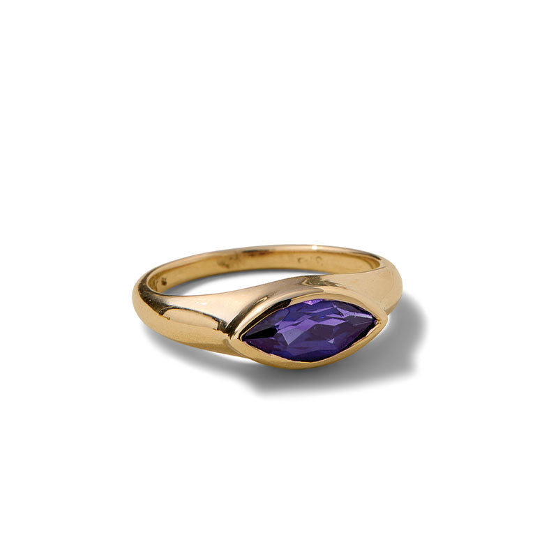 Iris Ring, Iolite, Gold