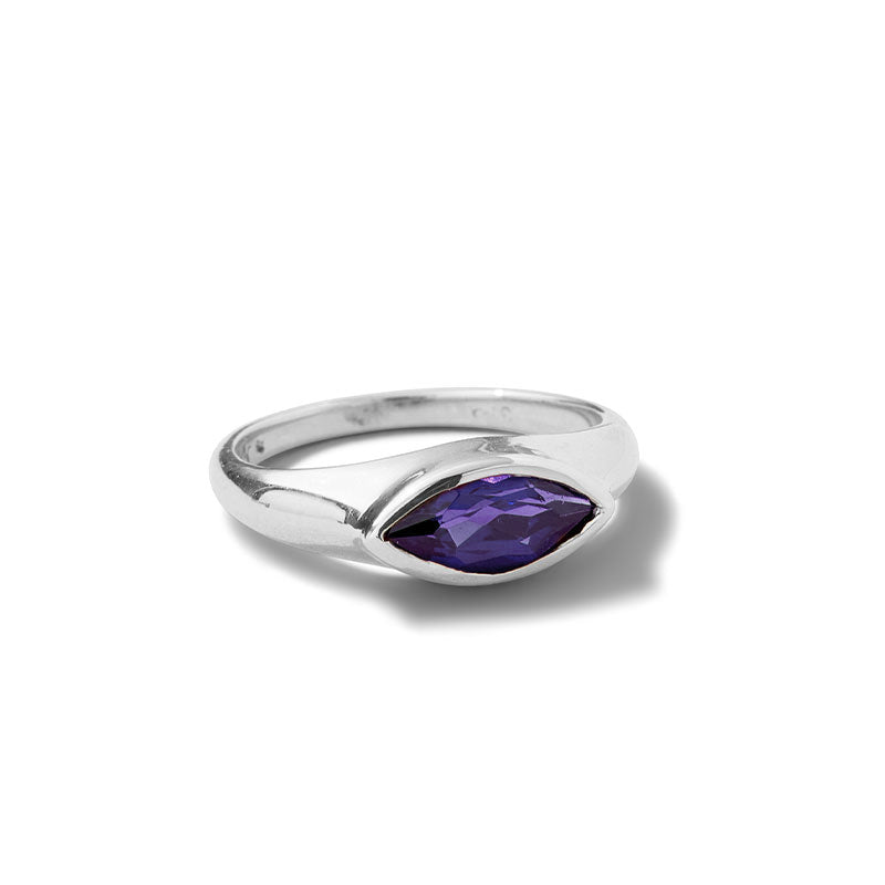 Iris Ring, Iolite, Silver