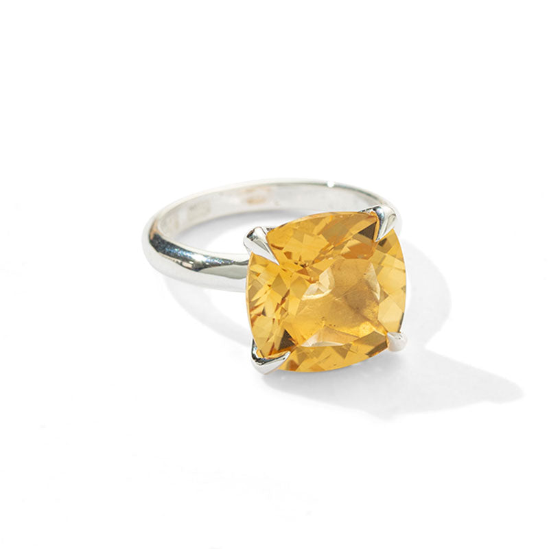 Kara Ring, Citrine, Silver