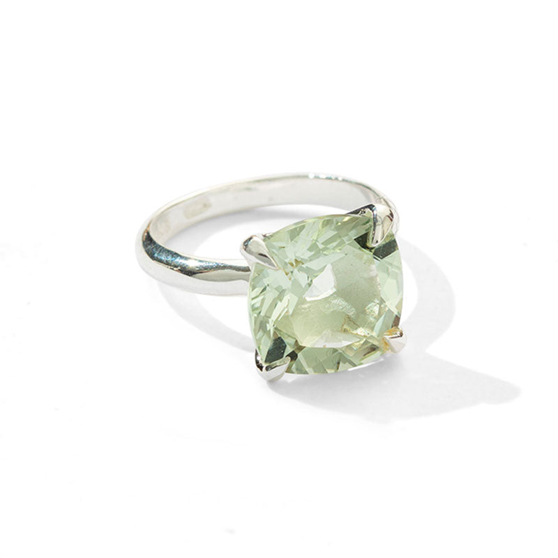 Kara Ring, Prasiolite, Silver