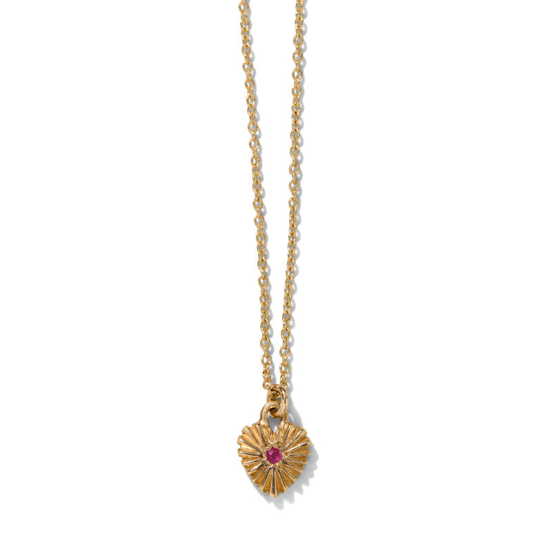 Kora Necklace, Ruby, Gold