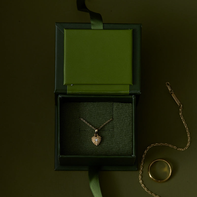 Kora Pendant, Diamond, 9kt Yellow Gold