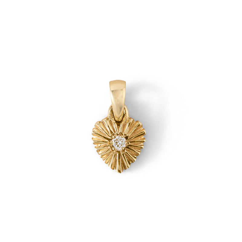 Kora Pendant, Diamond, 9kt Yellow Gold