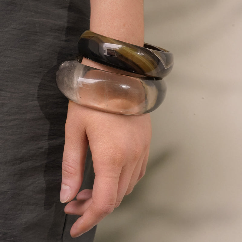 Kosmos Bangle, Banded Agate
