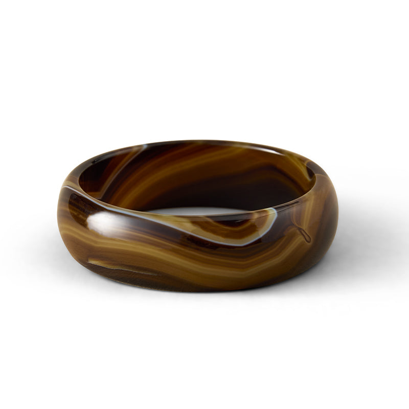 Kosmos Bangle, Banded Agate
