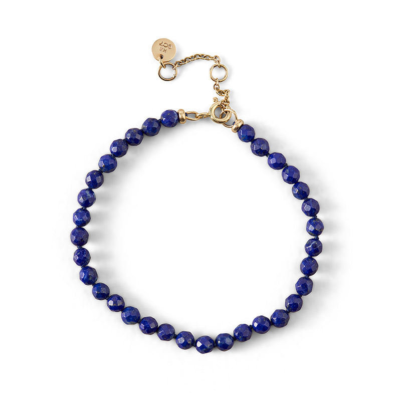 Chronos Bracelet, Lapis Lazuli, 9kt Yellow Gold
