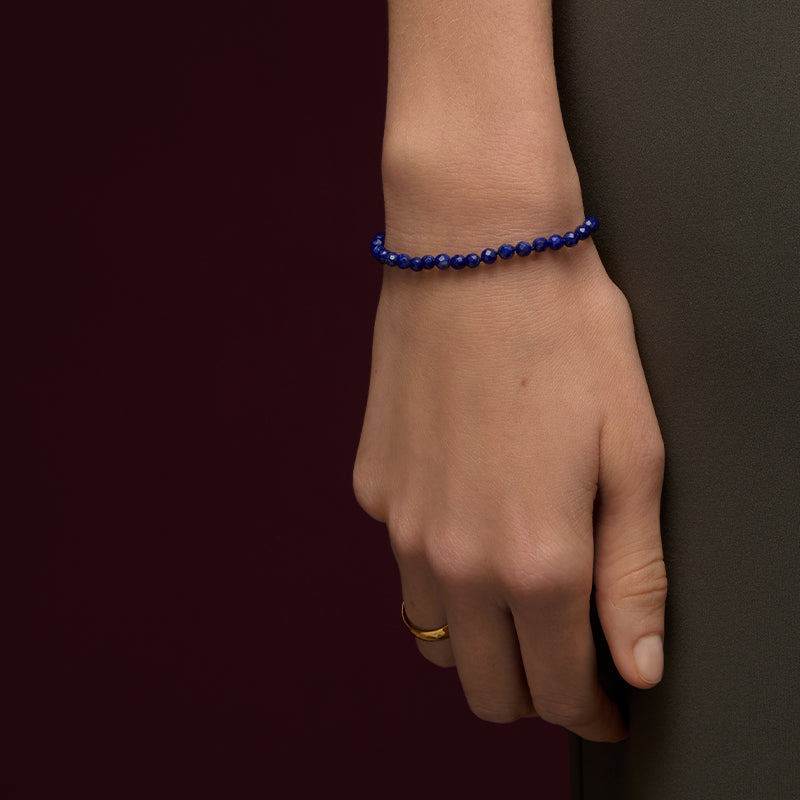 Chronos Bracelet, Lapis Lazuli, 9kt Yellow Gold