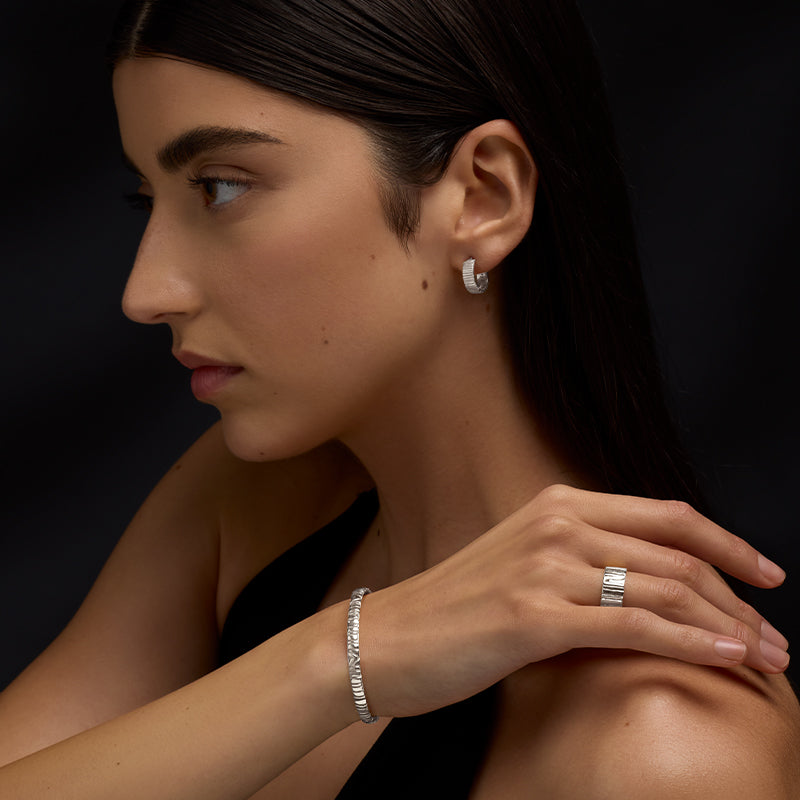 Linea Cuff, Silver