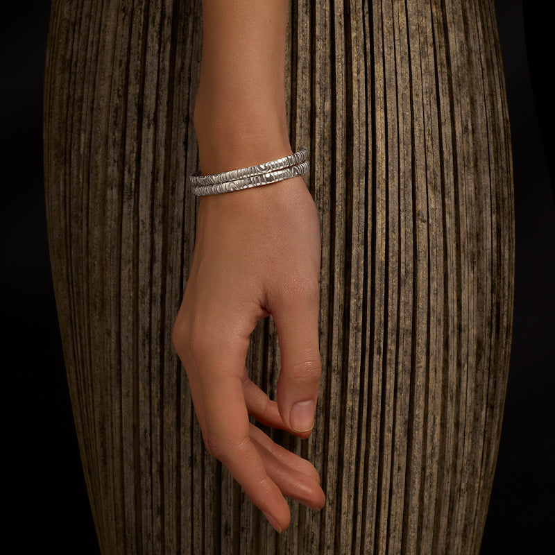 Linea Cuff, Silver