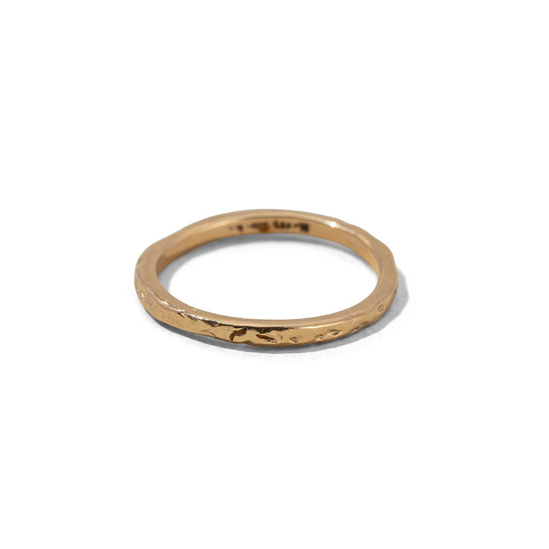 Magma Stack Band, 9kt Yellow Gold