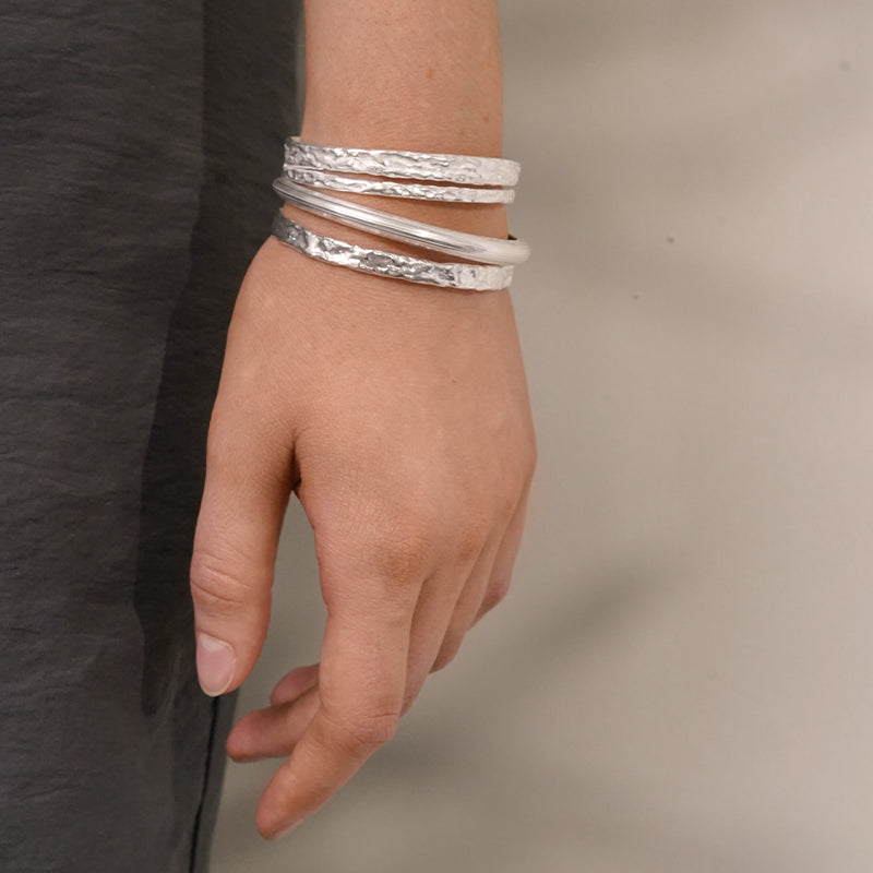 Terrain Cuff, Silver
