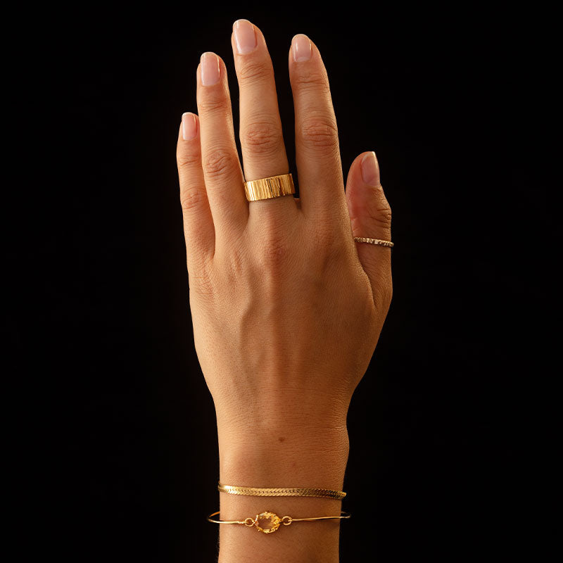 Marie Bangle, Citrine, Gold