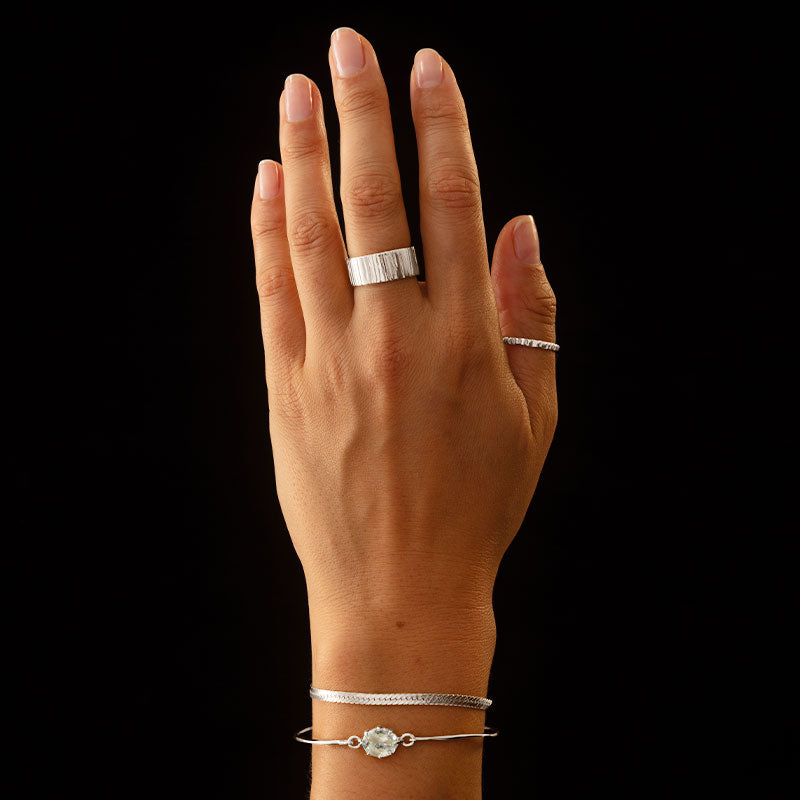 Marie Bangle, Prasiolite, Silver