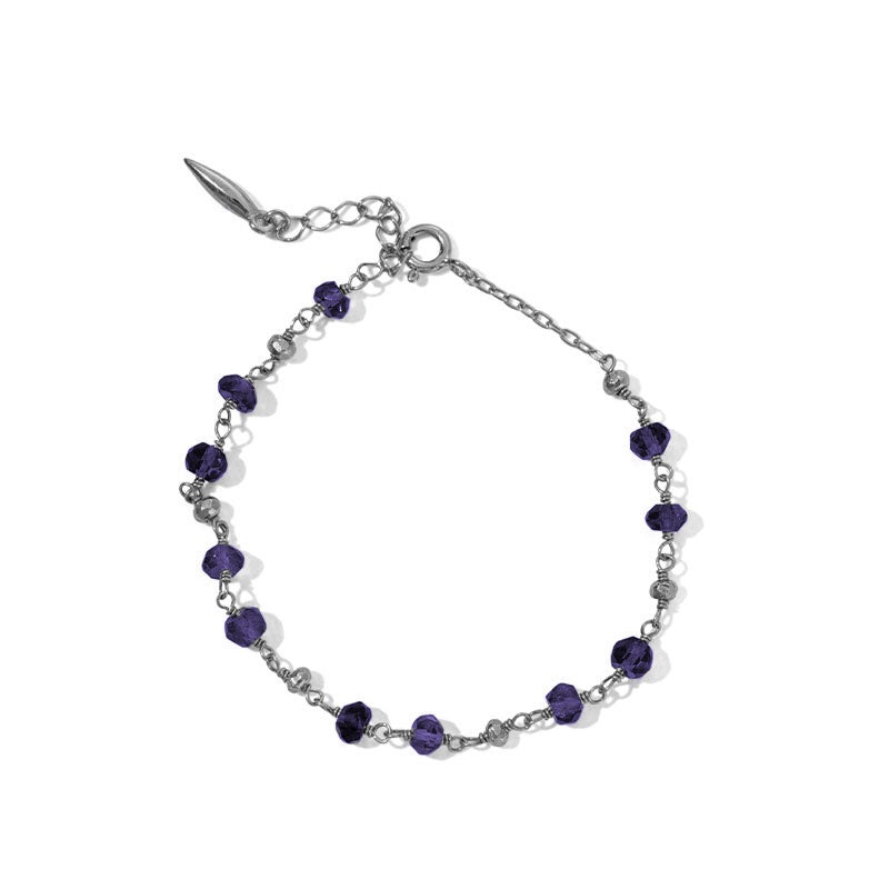 Mercy Bracelet, Iolite, Silver