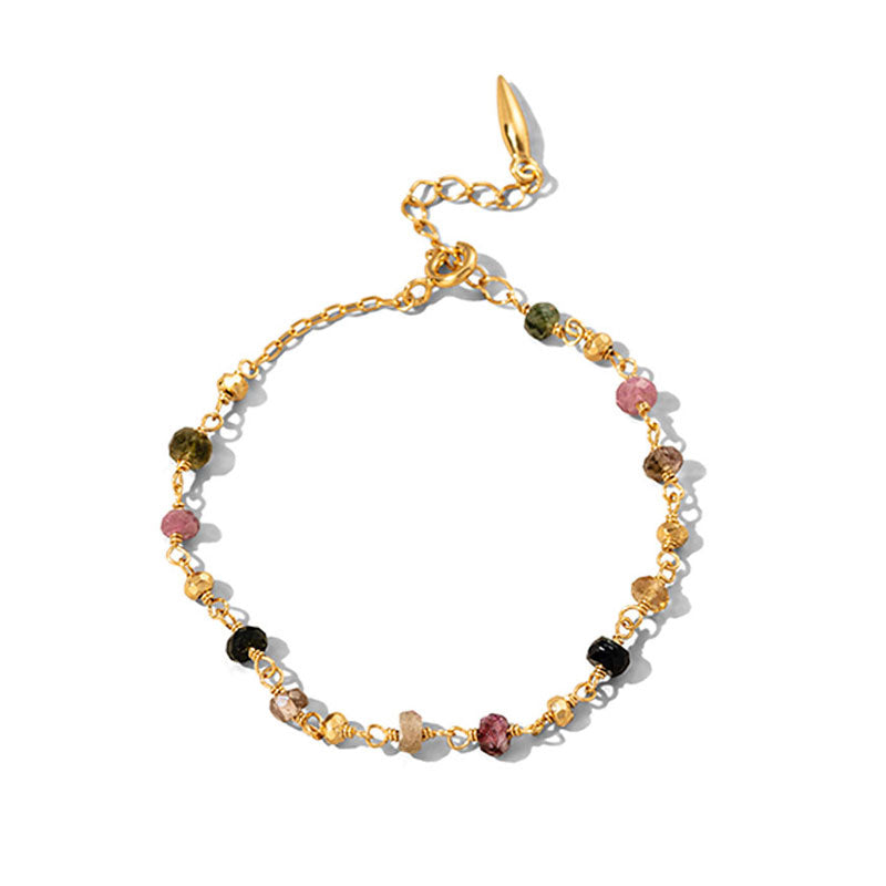 Mercy Bracelet, Tourmaline, Gold