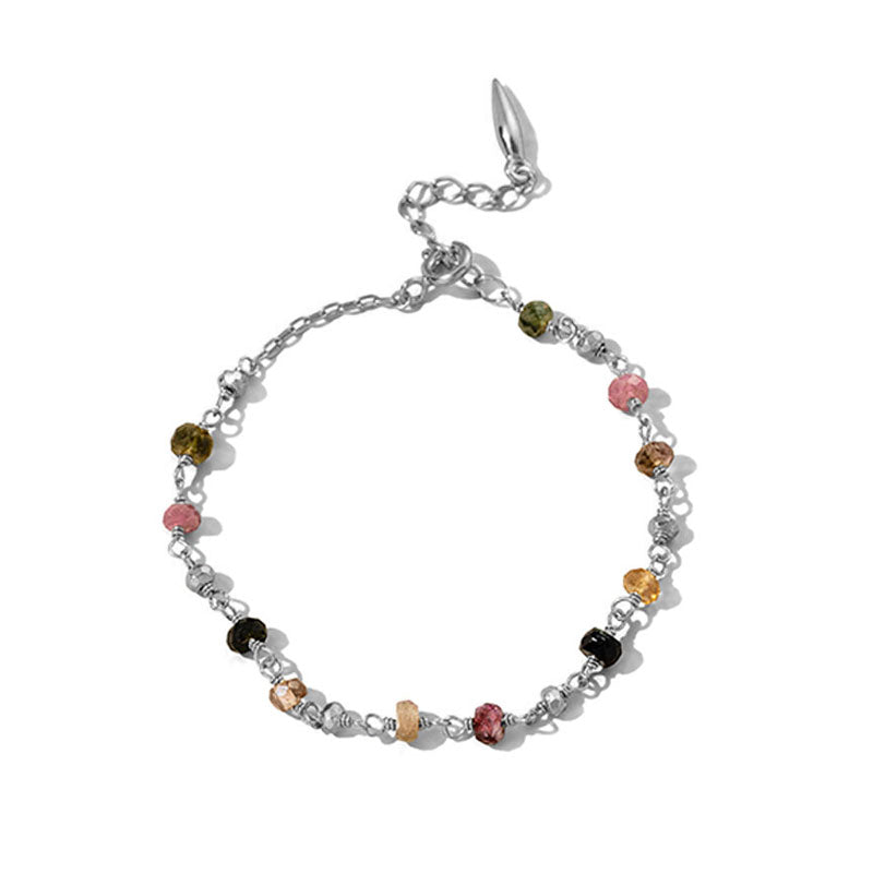 Mercy Bracelet, Tourmaline, Silver