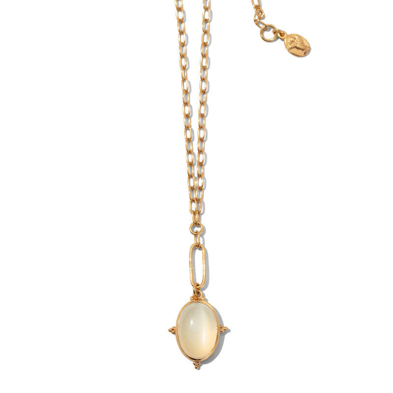 Moonstone Amulet, Moonstone, Gold