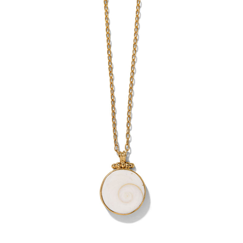 Operculum Necklace, Gold