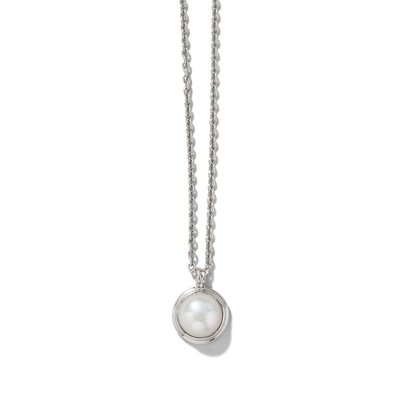 Pelagia Necklace, Pearl, Silver