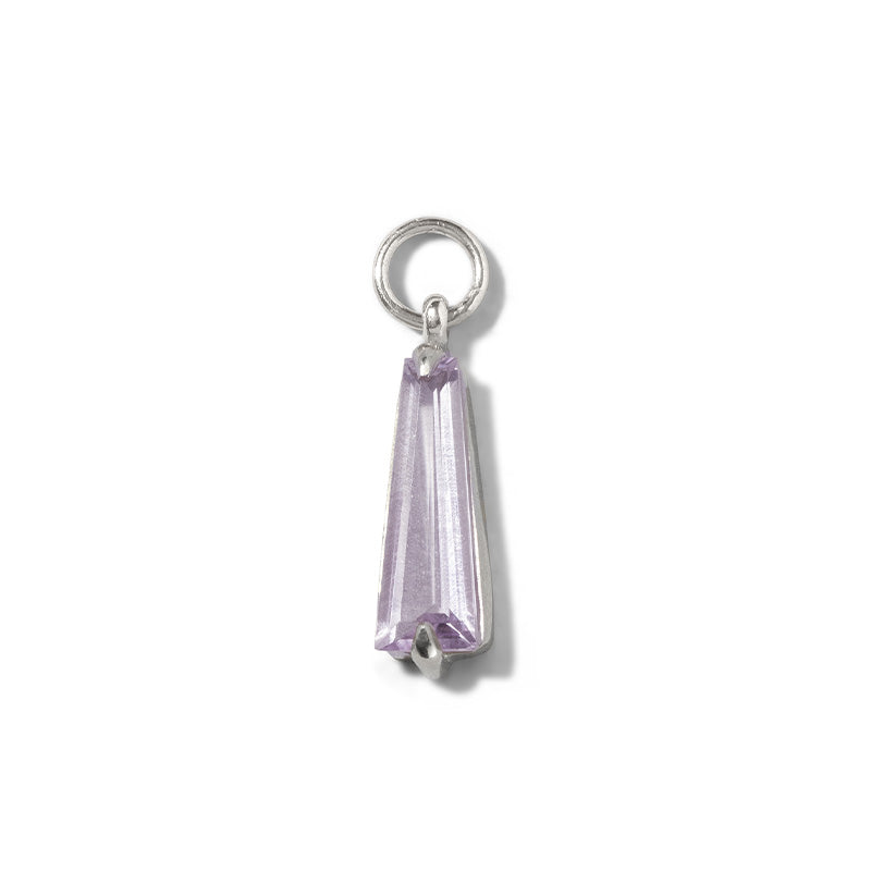Pendulum Charm, Amethyst, Silver