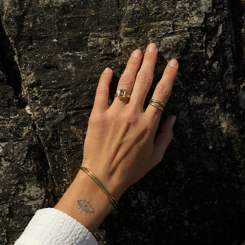 Petra Ring, Citrine, 9kt Yellow Gold
