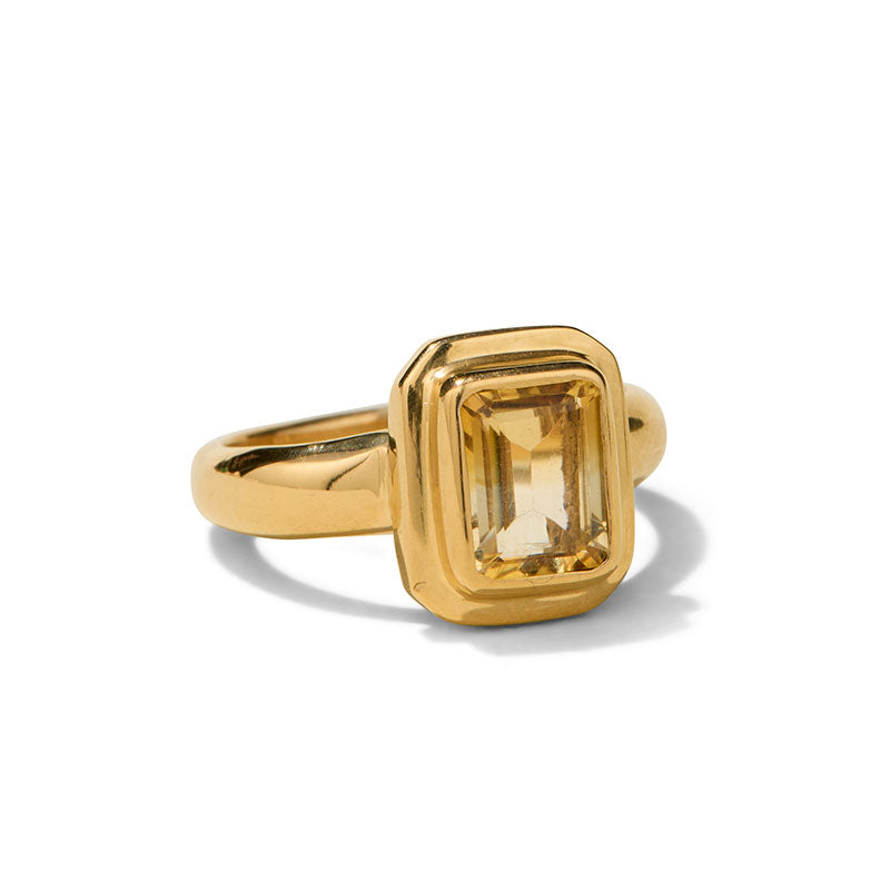 Petra Ring, Citrine, 9kt Yellow Gold