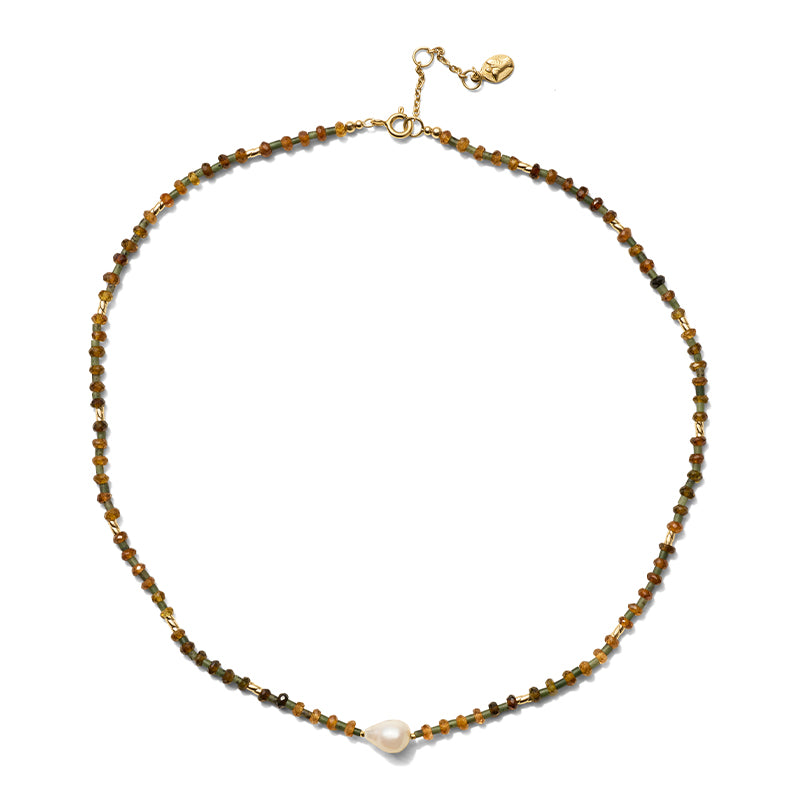 Petro Tourmaline Necklace, Gold