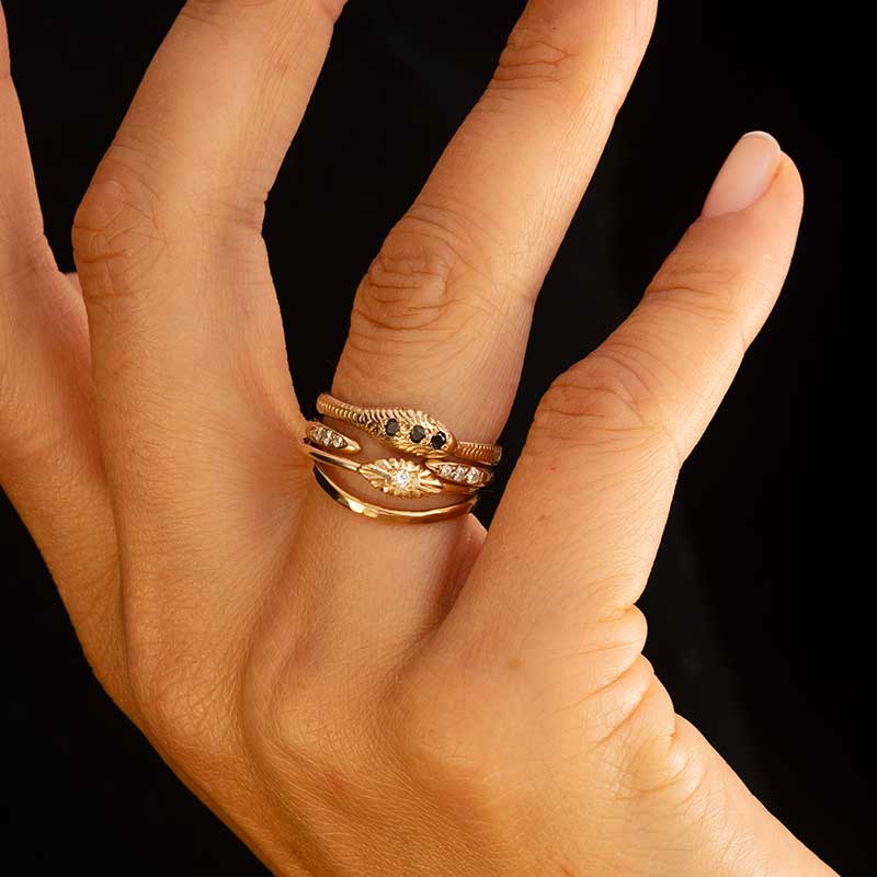 Vela Band, Diamond, 9kt Yellow Gold